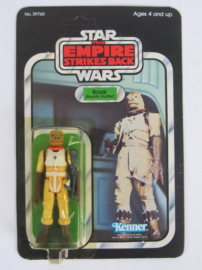Vintage 1980 Star Wars ESB BOSSK Figure Sealed MOC 48 Back