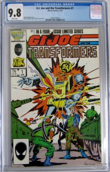 GI Joe and The Transformers #1 (1987) Marvel Key 1st Crossover/ New Movie CGC 9.8