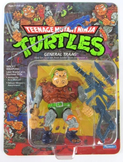 Vintage 1989 Teenage Mutant Ninja Turtles GENERAL TRAAG MOC Unpunched