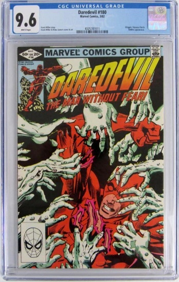 Daredevil #180 (1982) Bronze Age Frank Miller/ Kingpin App CGC 9.6