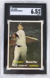 1957 Topps #95 Mickey Mantle SGC 6.5 EXMT+ Beauty!
