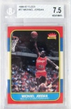 1986-87 Fleer #57 Michael Jordan RC Rookie Card BGS 7.5 NM+ Beckett HOLY GRAIL
