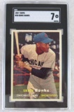 1957 Topps #55 Ernie Banks Sharp SGC 7 NM