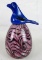 Rare Signed Fenton Dave Fetty Bird on Egg Paperweight