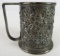Beautiful 1881 Dated S. Kirk & Son Repousse Floral Baby Cup