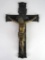 Excellent Antique I.R.N.I. (Jesus of Nazareth, King of the Jews) Cast Metal Crucifix