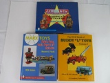 Lot (3) Antique Toy Hardcover Books. Marx, Buddy L, & J. Chein