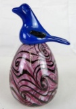 Rare Signed Fenton Dave Fetty Bird on Egg Paperweight