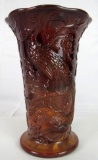 Rare Fenton Art Glass Chocolate 7 1/2