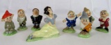 Complete Set (8) Wade (England) Walt Disney Snow White & The Seven Dwarfs Figures