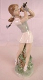 Vintage NAO by Lladro Lady Golfer 
