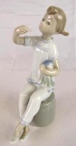 Vintage Lladro Girl with Doll & Lipstick 7.5