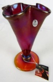 Excellent Fenton Red or Amberina Iridized Stretch 8 1/2