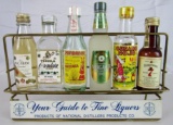 Vintage National Distillers Sample Liquor Bottle Bar Display