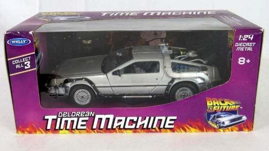 Welly 1:24 Back to the Future Delorean Time Machine Diecast MISB
