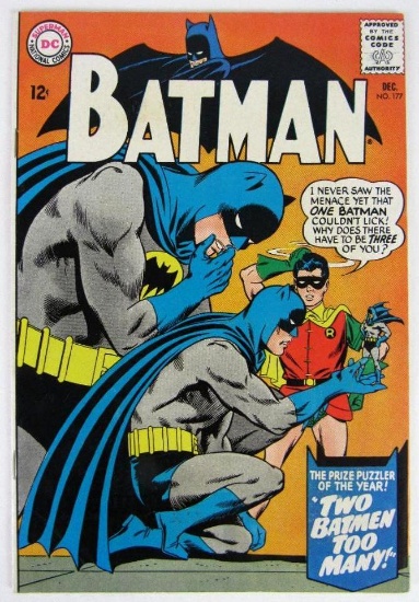 Batman #177 (1965) Silver Age DC "Two Batmen too Many!"