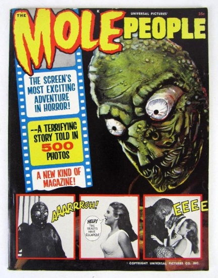Universal Pictures "THE MOLE PEOPLE" (1964) Warren Pub. Movie Magazine