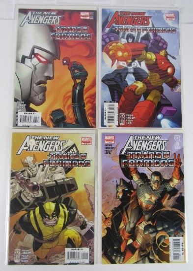New Avengers/ Transformers (2007, Marvel) #1, 2, 3, 4 Complete Run