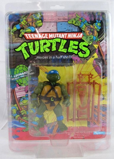 Vintage 1988 Playmates Teenage Mutant Ninja Turtles Leonardo MOC- 10-Back
