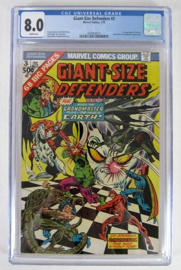 Giant Size Defenders #3 (1975) KEY 1st Appearance Korvac CGC 8.0