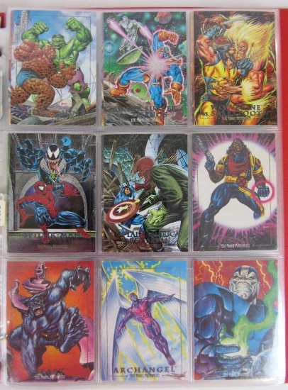 1992 Marvel Masterpieces Card Set (1-100) + 5 Foil Chase cards