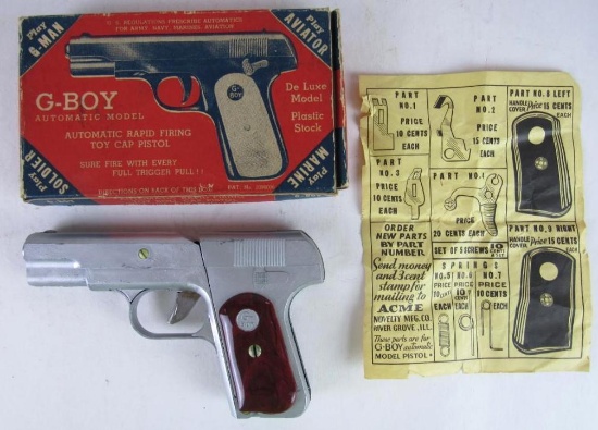 Antique G-Boy Cap Pistol in Orig. Box by Acme Novelty