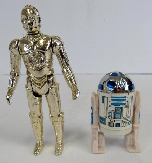 Vintage 1977 Star Wars Kenner R2-D2 & C-3PO Complete Original