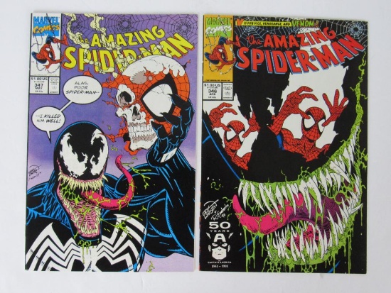 Amazing Spider-Man #346 & #347 (1991) Classic Venom Covers