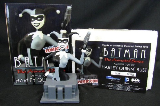 Diamond Select HARLEY QUINN 6" Bust- Batman The Animated Series NYCC Exclusive MIB