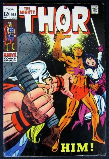 Thor #165 (1969) KEY 1st Appearance HIM Adam Warlock
