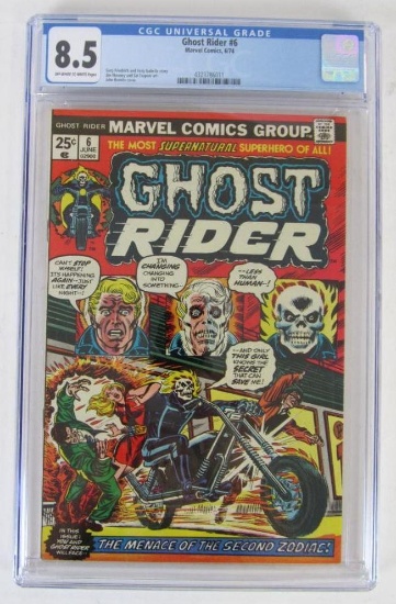 Ghost Rider #6 (1974) Bronze Early Issue/ Beautiful Romita Cover CGC 8.5
