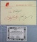 Betty Grable and Jack Benny Signed Autograph Page