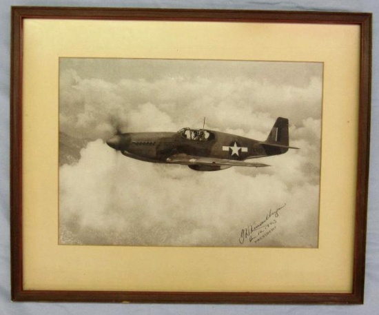 Rare! James Kindelberger P-51B Mustang Signed Photo