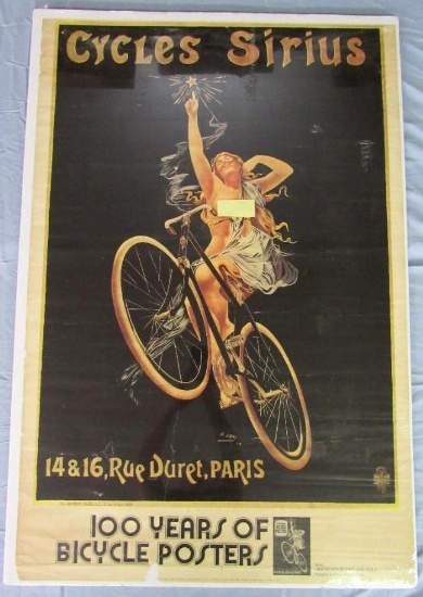 Rare! 1973 100 Years of Bicycle Posters Advertising Poster