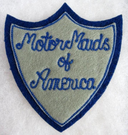 Rare! c.1940's Motorcycle Maids of America Felt Patch