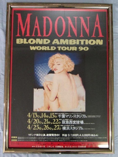 Rare! Madonna 1990 Blonde Ambition Japanese Poster