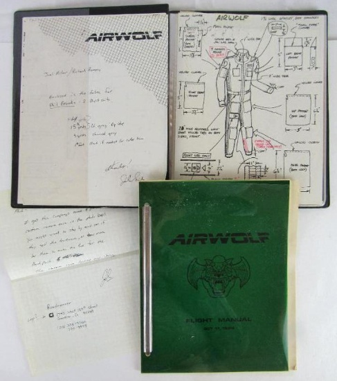 Airwolf Original Costume Design Binder & Marketing Manual