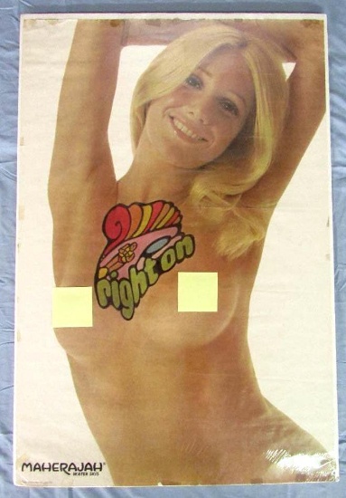 Suzanne Somers Rare 1972 Nude Advertising Poster