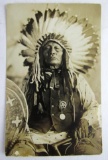 Original c.1900 Native American Tribal Police Chief Post Card