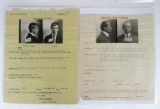 Group of (2) 1908 & 1910 Antique Early Wanted Posters