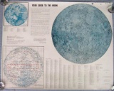 NASA 1966 Herbert Ross Guide to the Moon Poster