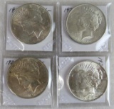 (4) 1922 Peace Silver Dollars in Unc. Condition