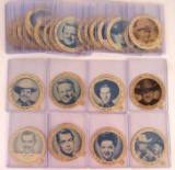 Hollywood Stars Meadow Gold Ice Cream Lids Group of (26)