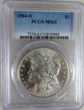 1884-O Morgan Silver Dollar PCGS MS63