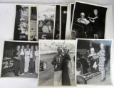 Group of (18) 1940's Race Car Drivers & Girl's Photos
