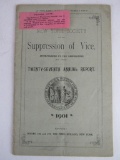 Suppression of Vice 1901 New York Crime Booklet