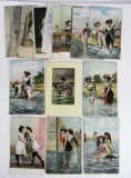 Group of (21) Victorian Risqu? Pin-Up Postcards