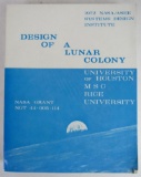 NASA Lunar Colony Original Vintage Technical Manual
