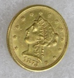 1873 $2.50 U.S. Gold Coin