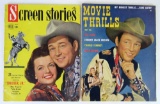 Roy Rogers (2) 1950's Movie Magazines w/Great Covers!